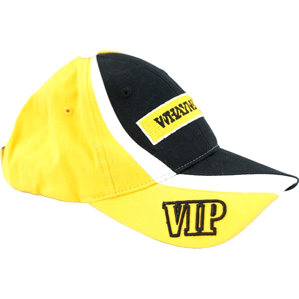 CAT Whayne Hat Mens On-Size Black & Yellow Adjustable Cap VIP Logo Colorful Work